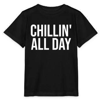 Chillin' All Day - Stanley/Stella MINI CREATOR Kids’ T-Shirt - black - Front - Mikhail (115cm)