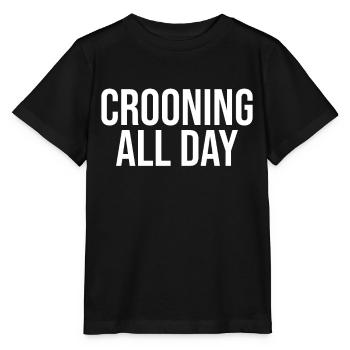 Crooning All Day - Stanley/Stella Kinder T-Shirt MINI CREATOR  - Schwarz - Vorne - Mikhail (115cm)