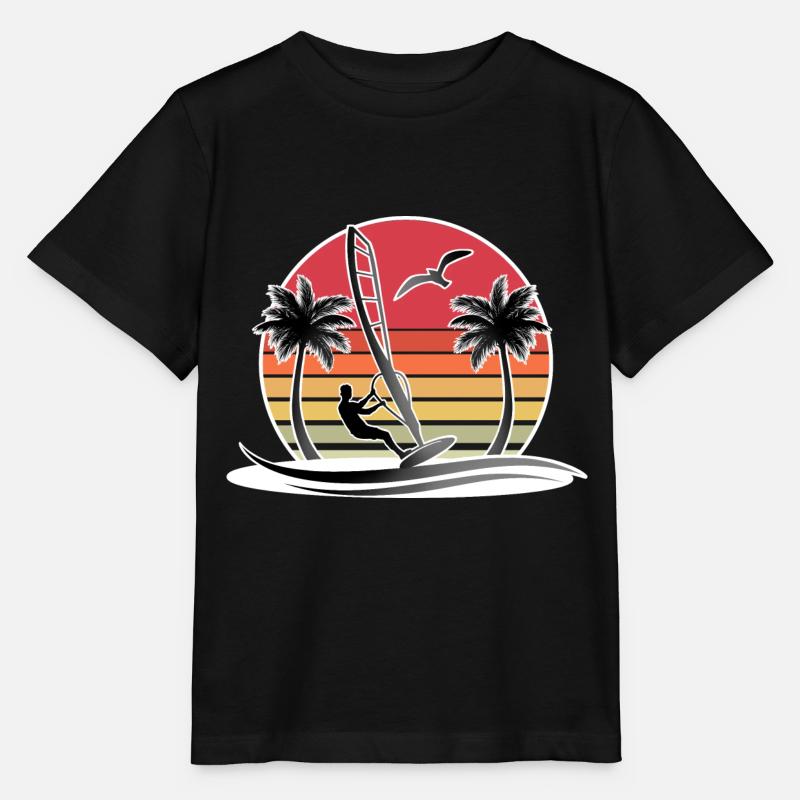 Planche à voile Windsurf Windsurf - T-shirt bio MINI CREATOR Stanley/Stella Enfant - noir