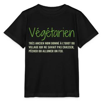 Definition: Vegetarisch, Humor - Stanley/Stella Kinder T-Shirt MINI CREATOR  - Schwarz - Vorne - Mikhail (115cm)