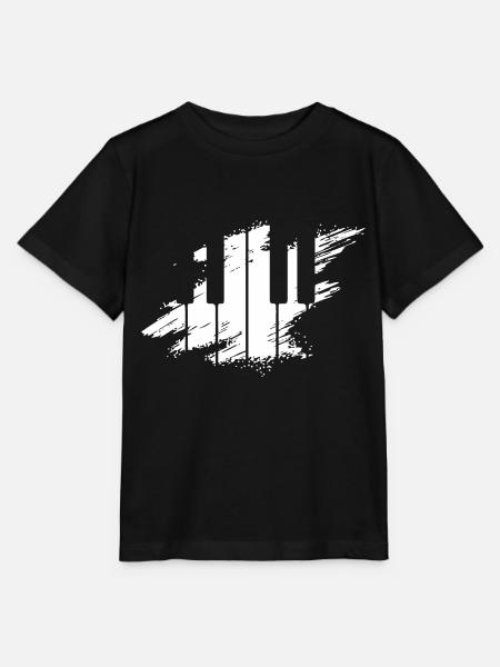 Klavier Pianist Funny Keyboard Tie - Stanley/Stella Kinder T-Shirt MINI CREATOR - Schwarz