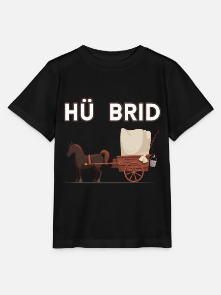 Pferdekutsche Hü Brid Hybrid Auto Pferd - Stanley/Stella Kinder T-Shirt MINI CREATOR  - Schwarz