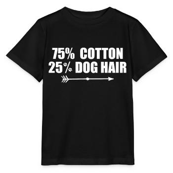 75 Baumwolle 25 Prozent Hundehaare - Stanley/Stella Kinder T-Shirt MINI CREATOR  - Schwarz - Vorne - Mikhail (115cm)