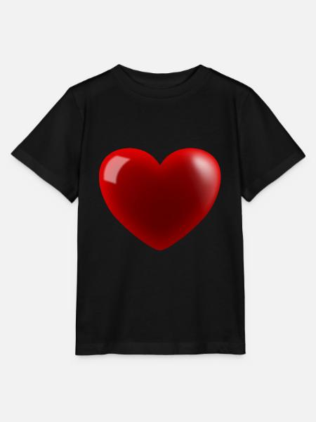 Herz - Stanley/Stella Kinder T-Shirt MINI CREATOR - Schwarz