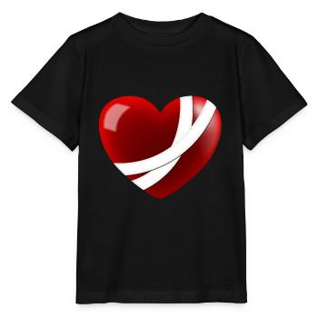 Cœur blessé - T-shirt bio MINI CREATOR Stanley/Stella Enfant - noir - Devant - Mikhail (115cm)
