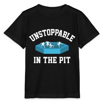 Unaufhaltsamer Gaga-ball-spieler In Der Grube - Stanley/Stella Kinder T-Shirt MINI CREATOR  - Schwarz - Vorne - Mikhail (115cm)