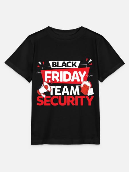 Black Friday Team Security - Stanley/Stella Kinder T-Shirt MINI CREATOR  - Schwarz