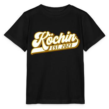 Stolze Köchin - Seit 2023 | Farben änderbar - Stanley/Stella Kinder T-Shirt MINI CREATOR  - Schwarz - Vorne - Mikhail (115cm)