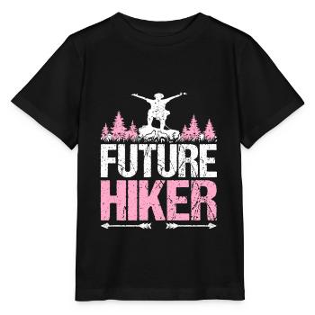 Future Hiker Wandern Baby Mädchen Kinder Geschenk - Stanley/Stella Kinder T-Shirt MINI CREATOR  - Schwarz - Vorne - Mikhail (115cm)