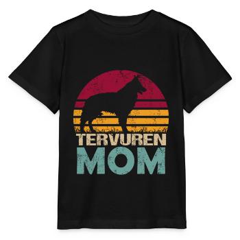 Belgian Belgischer Schäferhund Tervuren Hund Mom - Stanley/Stella Kinder T-Shirt MINI CREATOR  - Schwarz - Vorne - Mikhail (115cm)
