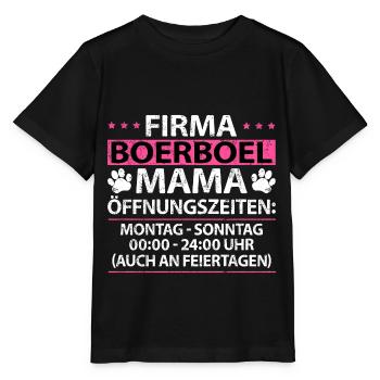 South African Boerboel Hund Mama Spruch Pink - Stanley/Stella Kinder T-Shirt MINI CREATOR  - Schwarz - Vorne - Mikhail (115cm)