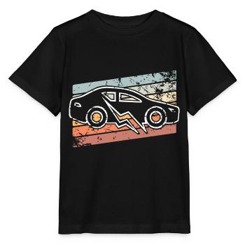 E-car electric car - Stanley/Stella MINI CREATOR Kids’ T-Shirt - black - Front - Mikhail (115cm)