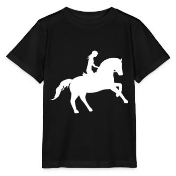 L’élégance équestre - T-shirt bio MINI CREATOR Stanley/Stella Enfant - noir - Devant - Mikhail (115cm)