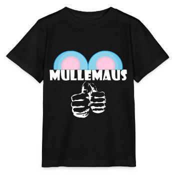 Kosename Mullemaus Geschenkidee - Stanley/Stella Kinder T-Shirt MINI CREATOR  - Schwarz - Vorne - Mikhail (115cm)