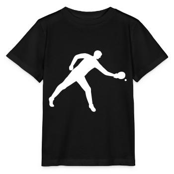 Players playing table tennis in white - Stanley/Stella MINI CREATOR Kids’ T-Shirt - black - Front - Mikhail (115cm)