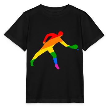 Table tennis colorful and dynamic - Stanley/Stella MINI CREATOR Kids’ T-Shirt - black - Front - Mikhail (115cm)