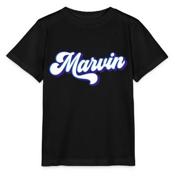 Marvin | Farben änderbar - Stanley/Stella Kinder T-Shirt MINI CREATOR  - Schwarz - Vorne - Mikhail (115cm)
