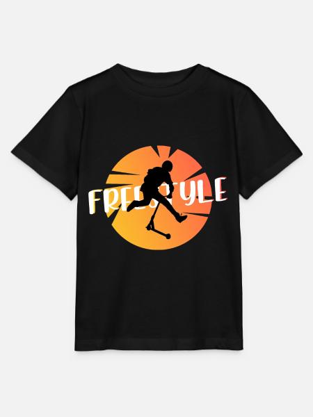 Freestyle-Roller - Stanley/Stella Kinder T-Shirt MINI CREATOR - Schwarz