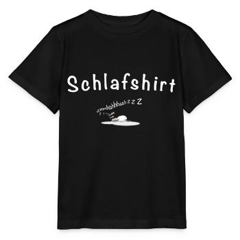 Schlafshirt für Langschläfer - Stanley/Stella Kinder T-Shirt MINI CREATOR  - Schwarz - Vorne - Mikhail (115cm)