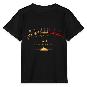 VU Meter Vintage Hi-Fi Stereo Analog Sound Engineering - Stanley/Stella MINI CREATOR Kids’ T-Shirt - black - Front - Mikhail (115cm)