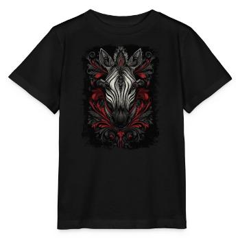 Zebra - Stanley/Stella MINI CREATOR Kids’ T-Shirt - black - Front - Mikhail (115cm)