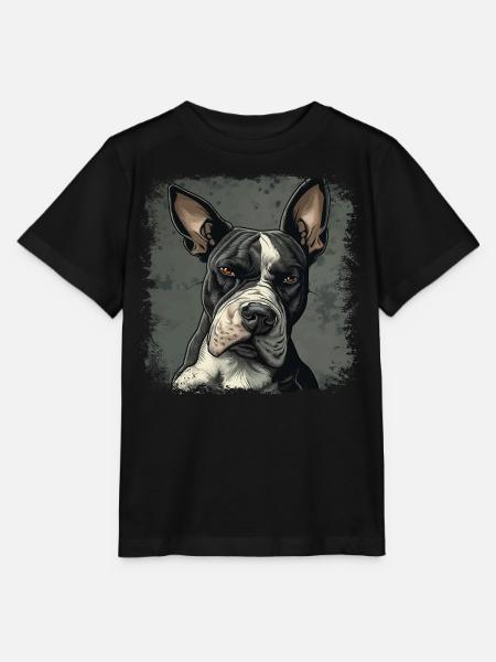 Bull terrier - Stanley/Stella MINI CREATOR Kids’ T-Shirt - black