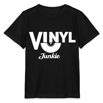 vinyl vinyl music turntable retro - Stanley/Stella MINI CREATOR Kids’ T-Shirt - black - Front - Mikhail (115cm)