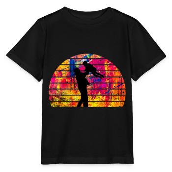 Father and daughter - Stanley/Stella MINI CREATOR Kids’ T-Shirt - black - Front - Mikhail (115cm)