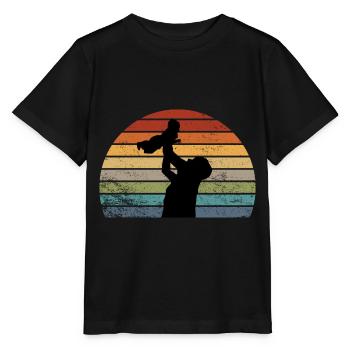 Vater und Tochter - Stanley/Stella Kinder T-Shirt MINI CREATOR  - Schwarz - Vorne - Mikhail (115cm)