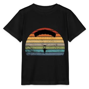 parachute - T-shirt bio MINI CREATOR Stanley/Stella Enfant - noir - Devant - Mikhail (115cm)