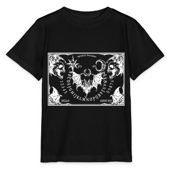 Spirit Board & Planchette schlägt Halloween - Stanley/Stella Kinder T-Shirt MINI CREATOR  - Schwarz - Vorne - Mikhail (115cm)