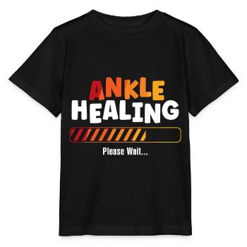 Ankle Healing Please Wait - Stanley/Stella Kinder T-Shirt MINI CREATOR  - Schwarz - Vorne - Mikhail (115cm)