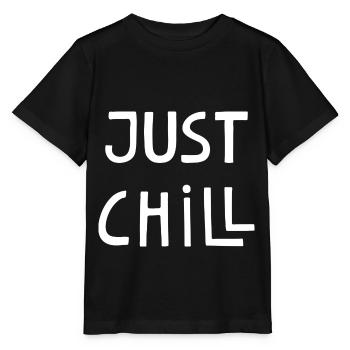 Just chill t-shirt | Bestseller | - Stanley/Stella MINI CREATOR Kids’ T-Shirt - black - Front - Mikhail (115cm)