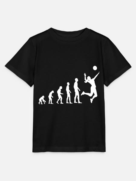 Volleyball Evolution - Stanley/Stella Kinder T-Shirt MINI CREATOR - Schwarz