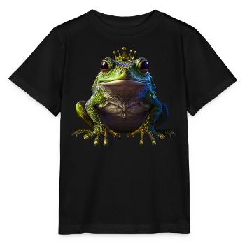 Frog Prince - Stanley/Stella MINI CREATOR Kids’ T-Shirt - black - Front - Mikhail (115cm)