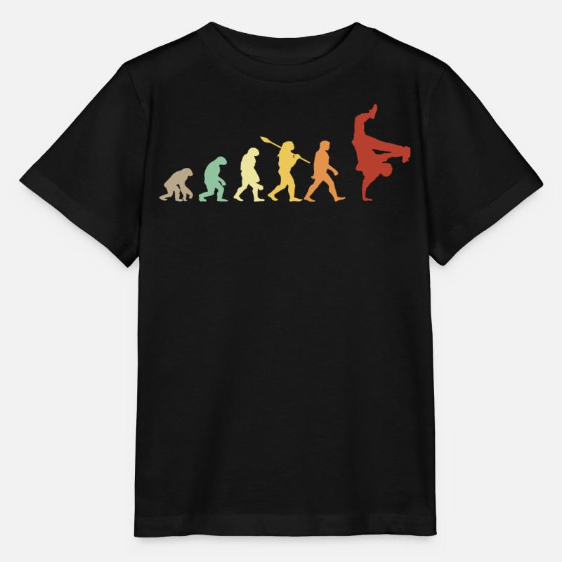 évolution hip hop breakdance - idée cadeau hip hop - T-shirt bio MINI CREATOR Stanley/Stella Enfant - noir