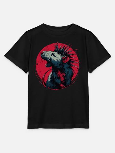 Punkrock Ratte - Stanley/Stella Kinder T-Shirt MINI CREATOR - Schwarz
