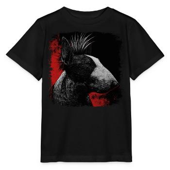 Punkrock Bullterrier - Stanley/Stella Kinder T-Shirt MINI CREATOR  - Schwarz - Vorne - Mikhail (115cm)