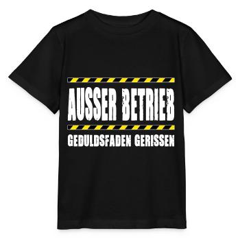 AUSSER BETRIEB GEDULDSFADEN GERISSEN - Stanley/Stella Kinder T-Shirt MINI CREATOR  - Schwarz - Vorne - Mikhail (115cm)