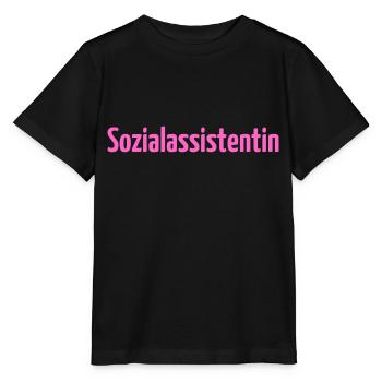 Sozialassistentin Sozialassistent Pflege Erziehung - Stanley/Stella Kinder T-Shirt MINI CREATOR  - Schwarz - Vorne - Mikhail (115cm)