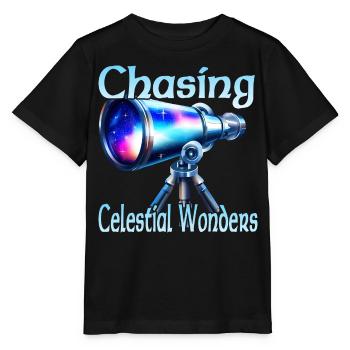 À la poursuite des merveilles célestes - T-shirt bio MINI CREATOR Stanley/Stella Enfant - noir - Devant - Mikhail (115cm)