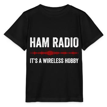 Ham Radio - It's a wireless hobby - Stanley/Stella Kinder T-Shirt MINI CREATOR  - Schwarz - Vorne - Mikhail (115cm)