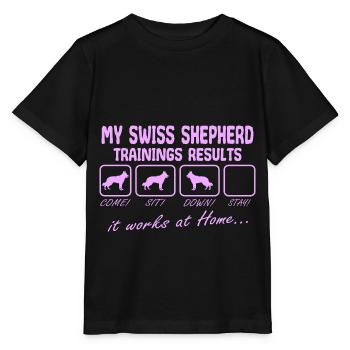 Blanc Blanc Berger Suisse Mama Rose - T-shirt bio MINI CREATOR Stanley/Stella Enfant - noir - Devant - Mikhail (115cm)