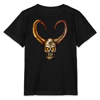 Devil Skull 4 - Stanley/Stella MINI CREATOR Kids’ T-Shirt - black - Front - Mikhail (115cm)