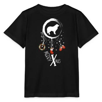 Große Pyrenäen Weihnachten Weihnachtstraumfänger - Stanley/Stella Kinder T-Shirt MINI CREATOR  - Schwarz - Vorne - Mikhail (115cm)