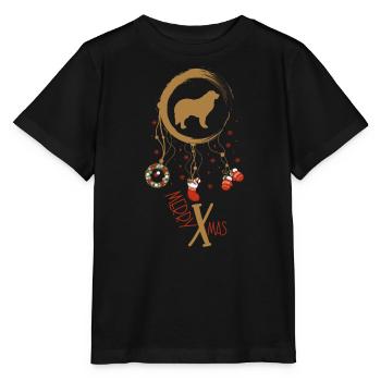 Große Pyrenäen Weihnachten Weihnachtstraumfänger - Stanley/Stella Kinder T-Shirt MINI CREATOR  - Schwarz - Vorne - Mikhail (115cm)