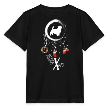 Norfolk Terrier Weihnachten Weihnachtstraumfänger - Stanley/Stella Kinder T-Shirt MINI CREATOR  - Schwarz - Vorne - Mikhail (115cm)