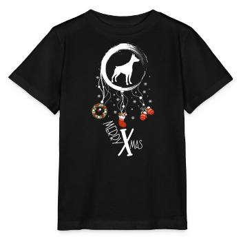 Pinscher Weihnachten Weihnachtstraumfänger - Stanley/Stella Kinder T-Shirt MINI CREATOR  - Schwarz - Vorne - Mikhail (115cm)