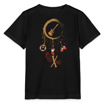 E-Bass Weihnachten Weihnachtstraumfänger - Stanley/Stella Kinder T-Shirt MINI CREATOR  - Schwarz - Vorne - Mikhail (115cm)