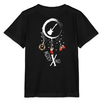 E-Bass Weihnachten Weihnachtstraumfänger - Stanley/Stella Kinder T-Shirt MINI CREATOR  - Schwarz - Vorne - Mikhail (115cm)